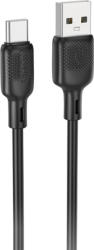 Cablu de date / adaptor Borofone BX113, USB Male la USB-C Male, 3 m, Black