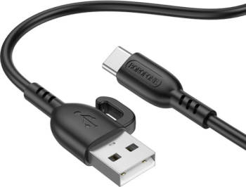 Cablu de date / adaptor Borofone BX91, USB Male la USB-C Male, 1 m, Black