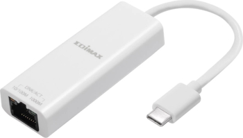 Adaptor rețea USB-C tata - RJ45 tata Gigabit alb EU-4306C Edimax