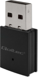 Adaptor wireless, Qoltec, mini, WiFi Standard AC, Bluetooth 4.0, 600 Mbps, negru, USB 2.0