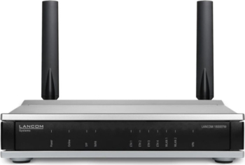 Router wireless, Lancom, 1800EFW EU (62139), Negru/Argintiu