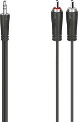 Cablu audio Jack 3.5mm - RCA HAMA 200720, 1.5m, negru