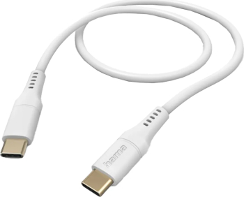 Cablu date Hama 201577, USB-C - USB-C, 1.5m, alb