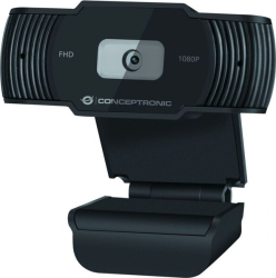 Camera web Conceptronic AMDIS04B Full HD 1080P Microfon încorporat Negru