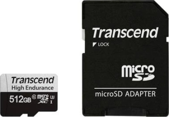 Card de memorie Transcend USD350V 512 GB microSDXC Class10 UHS-I U3 High Endurance