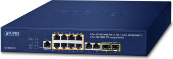 Switch-uri, Planet, IPv4/IPv6, Gestionat cu 8 porturi, Albastru