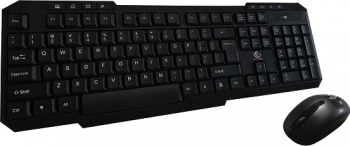 Kit tastatura și mouse wireless Rebeltec RBLKLA00034 Vortex negru EN layout
