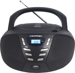 Microsistem Blaupunkt BB5BK, 2 x 1.2 W RMS, FM, CD, MP3, USB, AUX, Negru