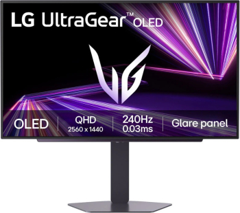 Monitor Gaming LG UltraGear™ GX7 27GX704A-B, 27", QHD (2560 x 1440), OLED, 240Hz, 0.03ms (GtG), HDR 10, DisplayHDR™400 TRUE BLACK, compatibil NVIDIA® G-SYNC®, AMD FreeSync™ Premium Pro, Adaptive Sync,VESA ClearMR 13000, HDMI, DP, USB, Pivot, Negru - imagine 1