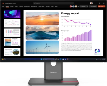 Monitor IPS LED Lenovo ThinkVision 23.8inch P24QD-40, QHD (2560x1440), HDMI, DisplayPort, Pivot, 120 Hz, 4 ms (Negru)