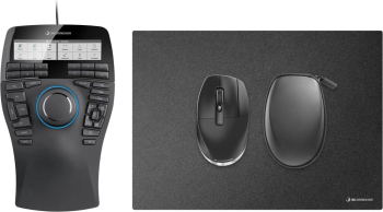 Mouse 3Dconnexion SpaceMouse Enterprise Kit 2 wireless 7200DPI negru
