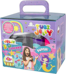 Set de modelat TubiJelly, 6 culori și acvariu mic - Sirena, 7toys