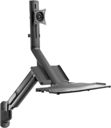 Suport pentru monitor și tastatura, Maclean MC-838, negru