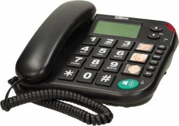 Telefon fix cu fir MaxCom KXT480, DECT, negru