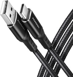 Cablu Axagon HQ USB -A / USB-C 3A 100cm negru