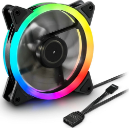 Ventilator PC Sharkoon 4044951026876 Blades RGB 18 2 dBA 1200 rpm 120 x 120 x 25.5mm