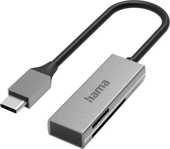Cititor de carduri Hama 200131, USB Type-C, SD/microSD, negru