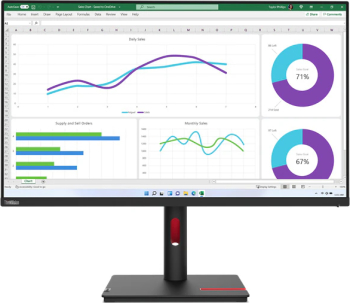 Lenovo ThinkVision T32h-30 31.5& IPS QHD 2560x1440 16 9 4 ms 350 cd/m² Raven Black - imagine 1