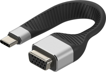 Adaptor profesional FPC plat USB-C tata la VGA mama 1080P\/60HZ 11.95 cm Techly ICOC USBC-VGA