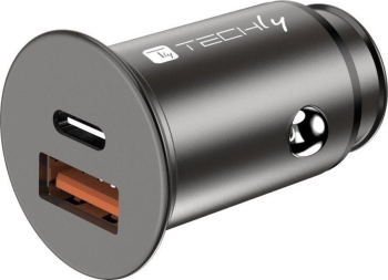 Mini incarcator auto Techly USB-A 38W Negru