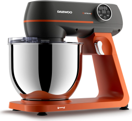 Mixer cu bol Daewoo DHM1000, putere 1000 W, 10 trepte de viteza, capacitate bol inox 7 litri, angrenaj metalic, display LED, accesorii inclu
