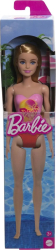 PAPUSA Barbie BLONDA CU COSTUM DE BAIE ROZ LA PISCINĂ
