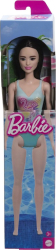 PAPUSA Barbie BRUNETA CU COSTUM DE BAIE ALBASTRU