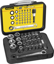 Stanley 1-13-907 trusa cu set de 40 de vârfuri de insurubat 1/4