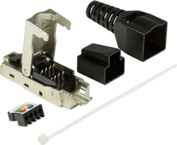 MUFA RJ-45 Logilink pt. cablu FTP SFTP Cat6a RJ-45 T ecranat MP0044