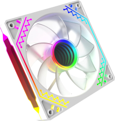 Ventilator 120 mm Reverse Blade Cetus 6P-12DLRB16W-ARGB Alb