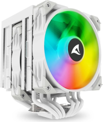 Ventilator PC Sharkoon A60 RGB, 12 cm, alb, 120 mm, set de autoasamblare