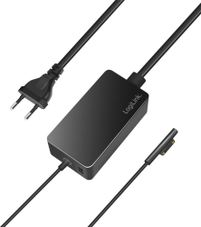 ALIMENTATOR rețea 220V Logilink, pentru Microsoft Surface, compatibil cu Pro și Laptop/Go/Book, 65W, USB 5V/4A, 1.5m, negru, "PA0309&qu