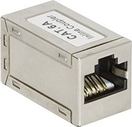 CUPLA RJ-45 Logilink pt. cablu FTP, Cat6a, RJ-45 (M) x 2, ecranat, metal, 1 buc, "NP0025"
