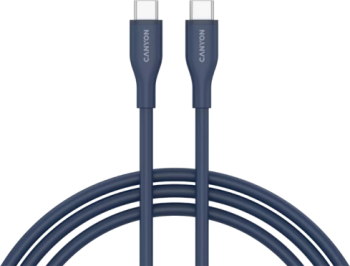 Cablu de date Canyon CC60SC10, USB-C - USB-C, 1 m, Dark Blue