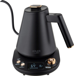 Cană electrica Adler AD 1349 1100W 1L 40-100 C Mentinere căldura Afișaj LED Negru