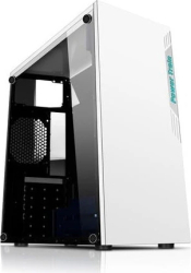 Carcasu0103 computer Power Train, Middle Tower, Fu0103ru0103 sursu0103, Alb, ATX