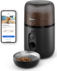 Hranitor automat inteligent pentru animale Philips seria PET cu camera HD incorporata senzor de miscare