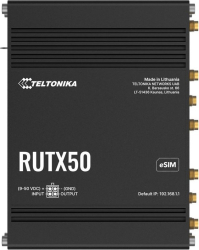 Router wireless Teltonika Gigabit RUTX50 5G Dual-Band eSIM