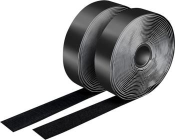 SET curele autoadezive Logilink, tip Velcro, 500 cm x 2.5 cm, negru, "KAB0080"