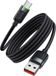 Cablu pentru încărcare și transfer date Mcdodo CA-5650, USB/USB-C, 6A, 1.2m, Negru
