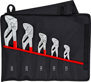 Set 5 clești de strangere, 125/150/180/250/300 mm, Knipex