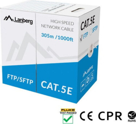 Cable SFTP cat.5e 305m wire CU LCS5-11CU-0305-S grey