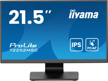 touchscreen Iiyama 21.5" IPS, HDMI, DipslayPort, Boxe negru