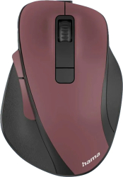 Mouse Wireless Hama MW-500 Recharge, 1600 dpi, roșu bordeaux