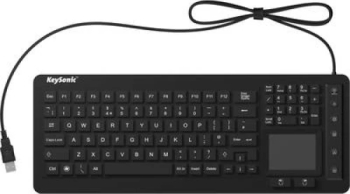 Tastatura, KeySonic, Iluminată, Silicon, Negru