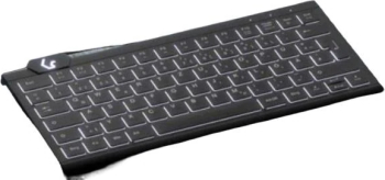 Tastatura, KeySonic, KSK-5010ELC, Cu iluminare de fundal, Tastatura numerică, Negru