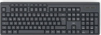 Tastatura Wireless Hama WK-200, 8 taste media, QWERTY RO, negru