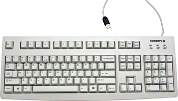 Tastatura cherry G83-6104LUNEU-0, gri, cu fir