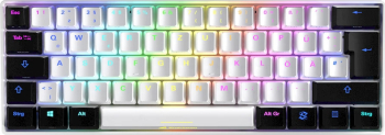 Tastatura gaming, Sharkoon, SGK50 S4, QWERTY, USB, Led RGB, Alb