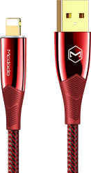 Mcdodo Cablu Shark Series Lightning Red (1.8m, 3A, led indicator, împletitură nylon)-T.Verde 0.1 lei/buc